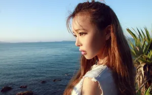 美女裴紫绮海边写真图片_3