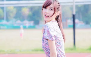 清纯美女桌面壁纸_2