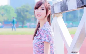 清纯美女桌面壁纸_5