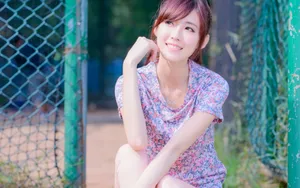 清纯美女桌面壁纸_6