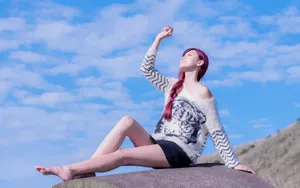 清纯美女桌面壁纸_16