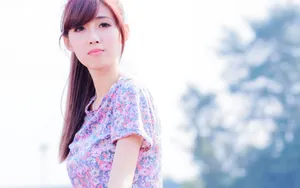 清纯美女桌面壁纸_20