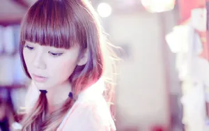 小清新美女模特桌面壁纸