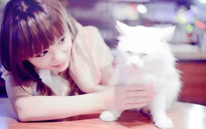 小清新美女模特桌面壁纸_5