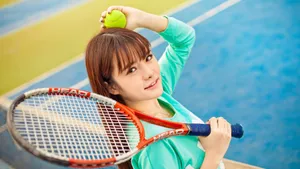 清纯运动美女桌面壁纸_8