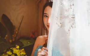 美女魅影写真桌面壁纸_3