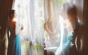 美女魅影写真桌面壁纸_5