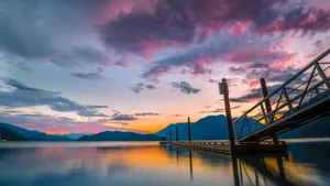 加拿大温哥华哈里森湖风景图片_5