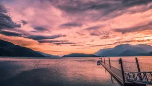 加拿大哈里森湖风景图片_8