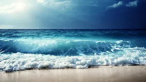 好看的海浪图片壁纸_4
