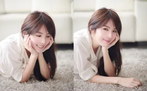 居家美女写真壁纸_2