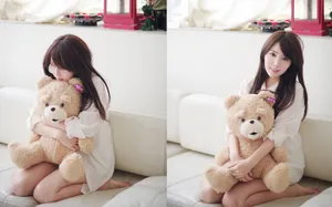 居家美女写真壁纸_4