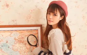 校园美女清新壁纸