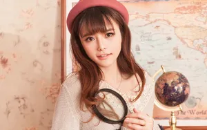 校园美女清新壁纸_6
