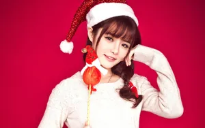 校园美女清新壁纸_8