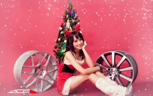 喜庆甜美公主清纯美女图片壁纸_2