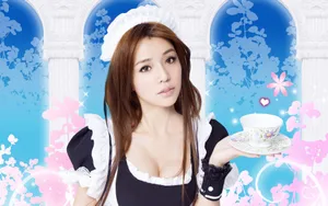 性感甜美美女桌面壁纸