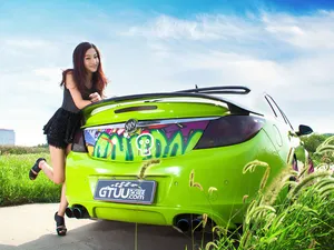 活力气质美女车模与青蜂侠_3