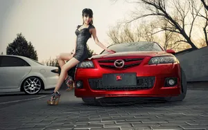 长腿车模美女高清图片壁纸_2