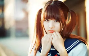 清纯校园校服学生美女壁纸_5