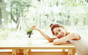 韩国清纯田园美女壁纸_4