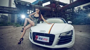 美女车模金美辛图片壁纸_7