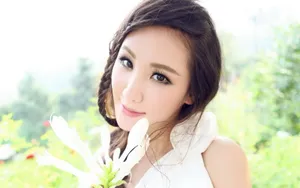 美女黎悦汐模特桌面壁纸