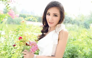 美女黎悦汐模特桌面壁纸_9