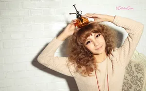 甜美系女生自拍桌面壁纸_7