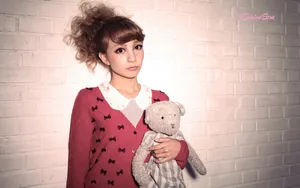 甜美系女生自拍桌面壁纸_22