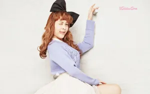 甜美系女生自拍桌面壁纸_23