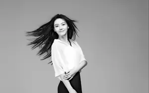 黑白照美女黄梦莹壁纸_3