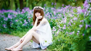 甜美娇俏小佳人图片壁纸_10