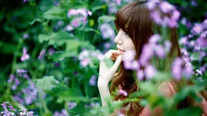 甜美娇俏小佳人图片壁纸_13