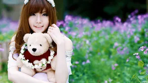 甜美娇俏小佳人图片壁纸_14