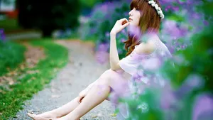 甜美娇俏小佳人图片壁纸_15