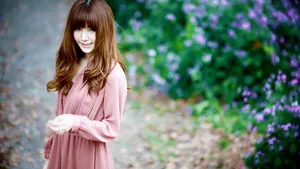 甜美娇俏小佳人图片壁纸_17