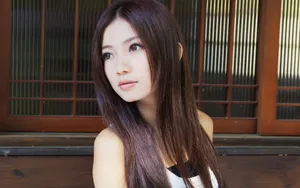 美女户外摄影图片壁纸_5