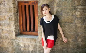 美女户外摄影图片壁纸_9