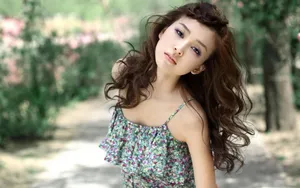 清纯可人的小美女壁纸_2