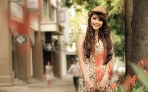 青春活力型美女壁纸_6