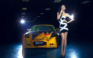 车模美女图片壁纸_5