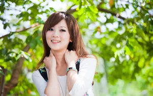 台湾果子MM花间精灵美图壁纸_5