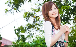 台湾果子MM花间精灵美图壁纸_7