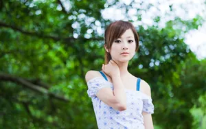 台湾果子MM花间精灵美图壁纸_8
