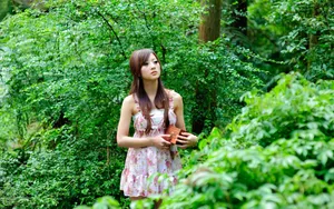 台湾果子MM花间精灵美图壁纸_12
