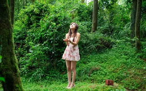 台湾果子MM花间精灵美图壁纸_13