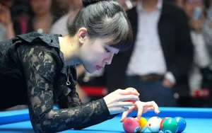九球天后潘晓婷台球美女图片壁纸_2