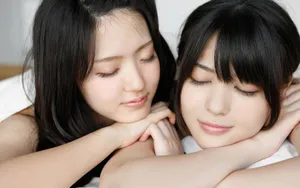 清纯美少女组合桌面壁纸_10