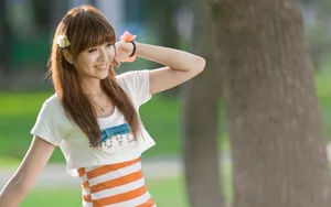 清纯邻家美女写真图片壁纸_5